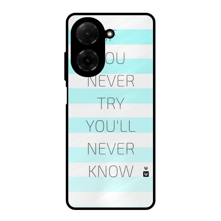 Try Know Metal Back Case for Redmi A5 4G