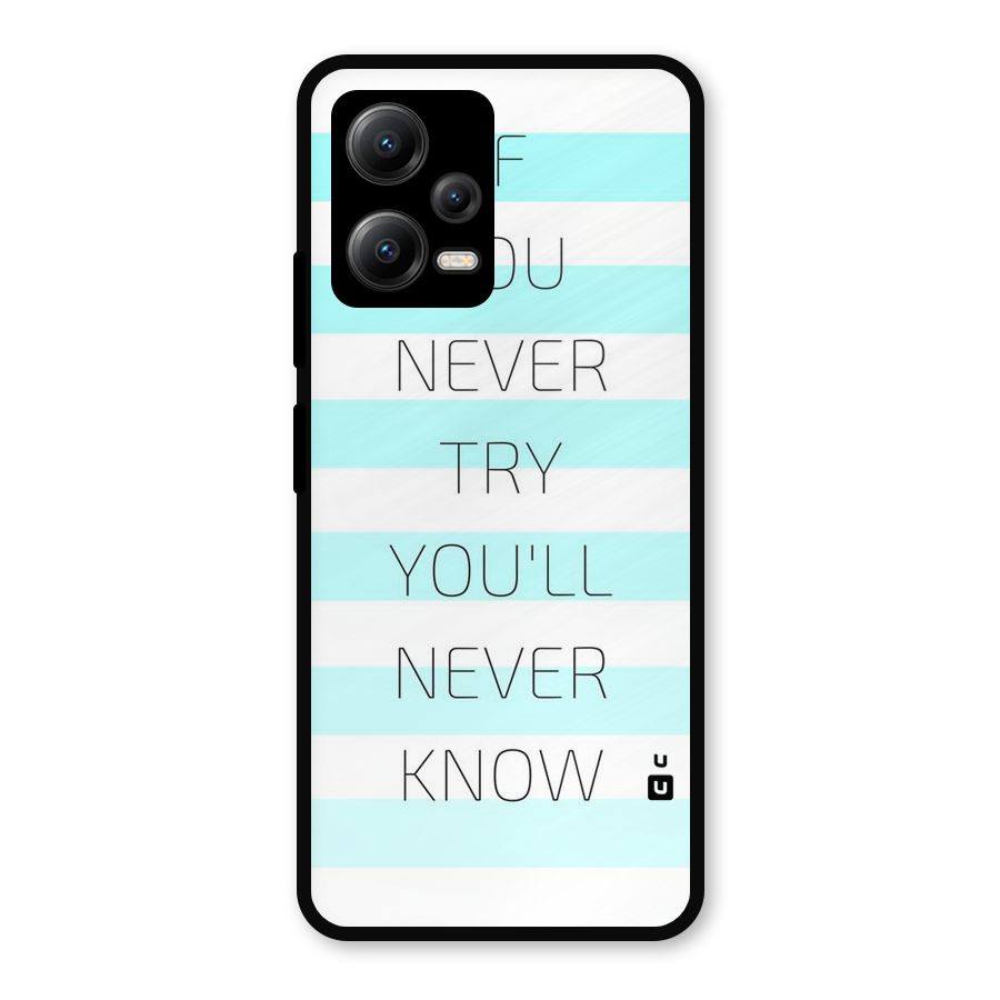 Try Know Metal Back Case for Redmi Note 12 5G