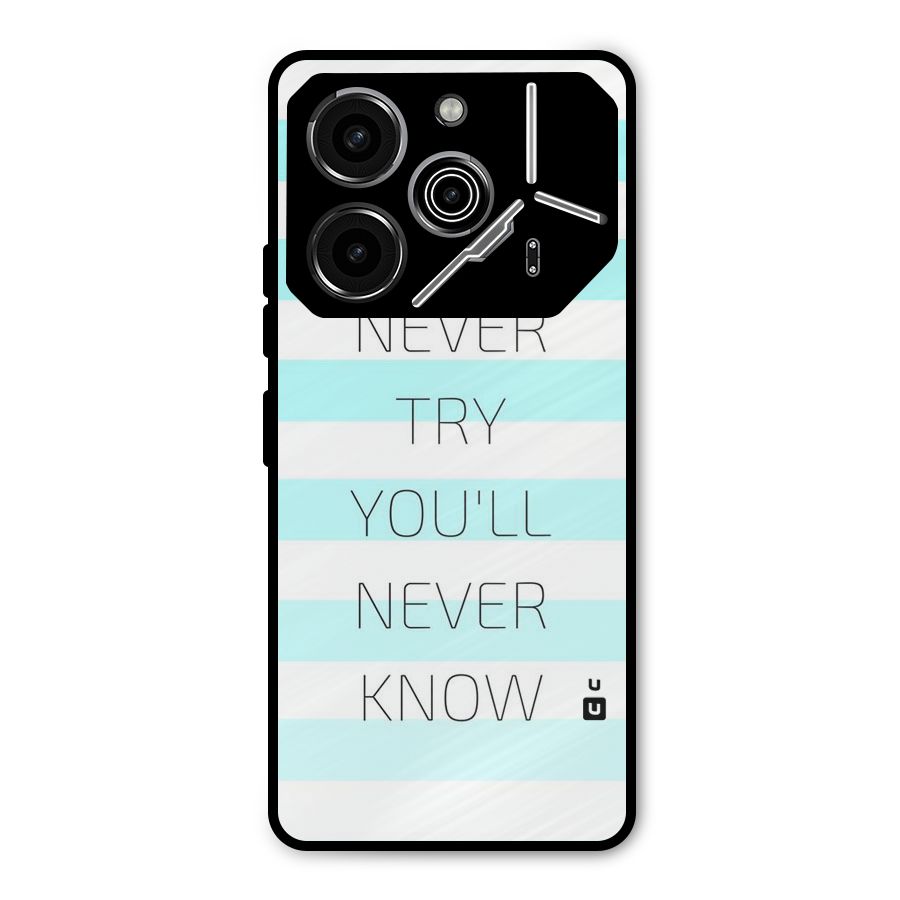 Try Know Metal Back Case for Tecno Pova 6 Pro