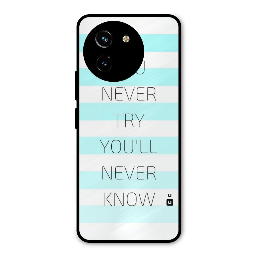 Try Know Metal Back Case for Vivo T3x