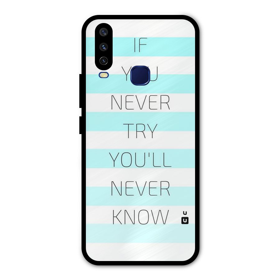 Try Know Metal Back Case for Vivo U10