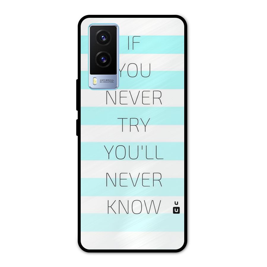 Try Know Metal Back Case for Vivo V21e 5G