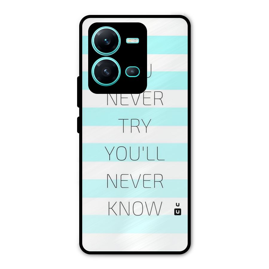 Try Know Metal Back Case for Vivo V25