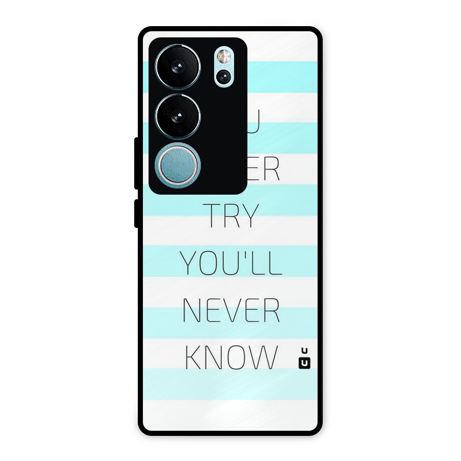 Try Know Metal Back Case for Vivo V29 Pro