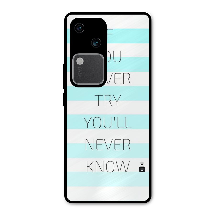Try Know Metal Back Case for Vivo V30 Pro