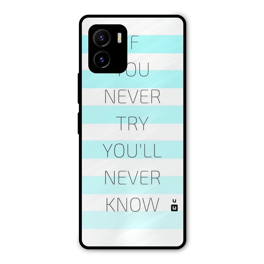Try Know Metal Back Case for Vivo Y15s