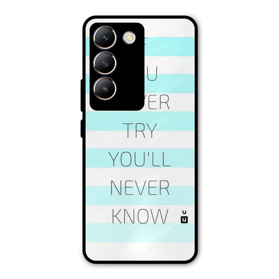 Try Know Metal Back Case for Vivo Y200e
