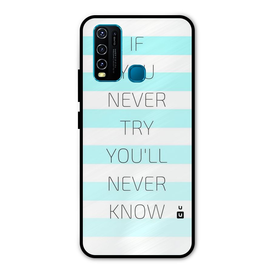 Try Know Metal Back Case for Vivo Y30