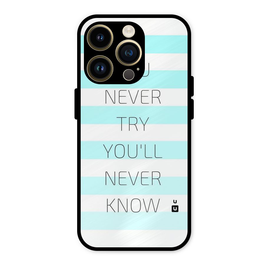 Try Know Metal Back Case for iPhone 14 Pro