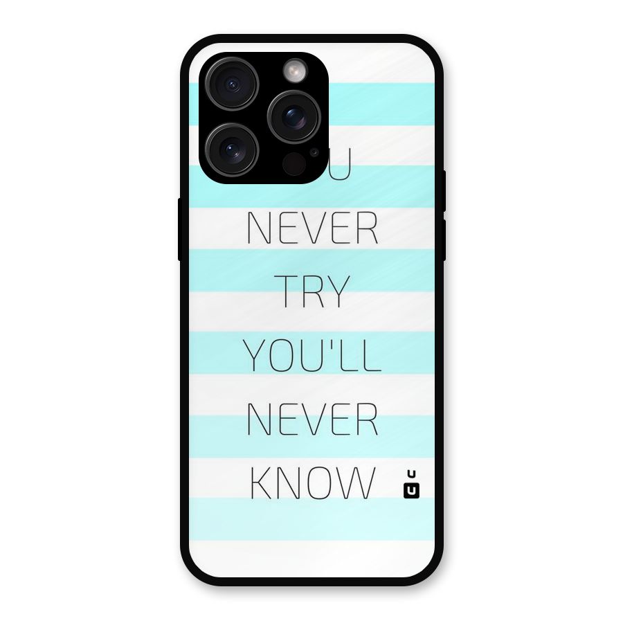 Try Know Metal Back Case for iPhone 15 Pro Max