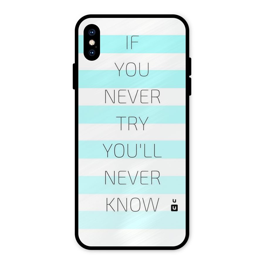 Try Know Metal Back Case for iPhone XS Max