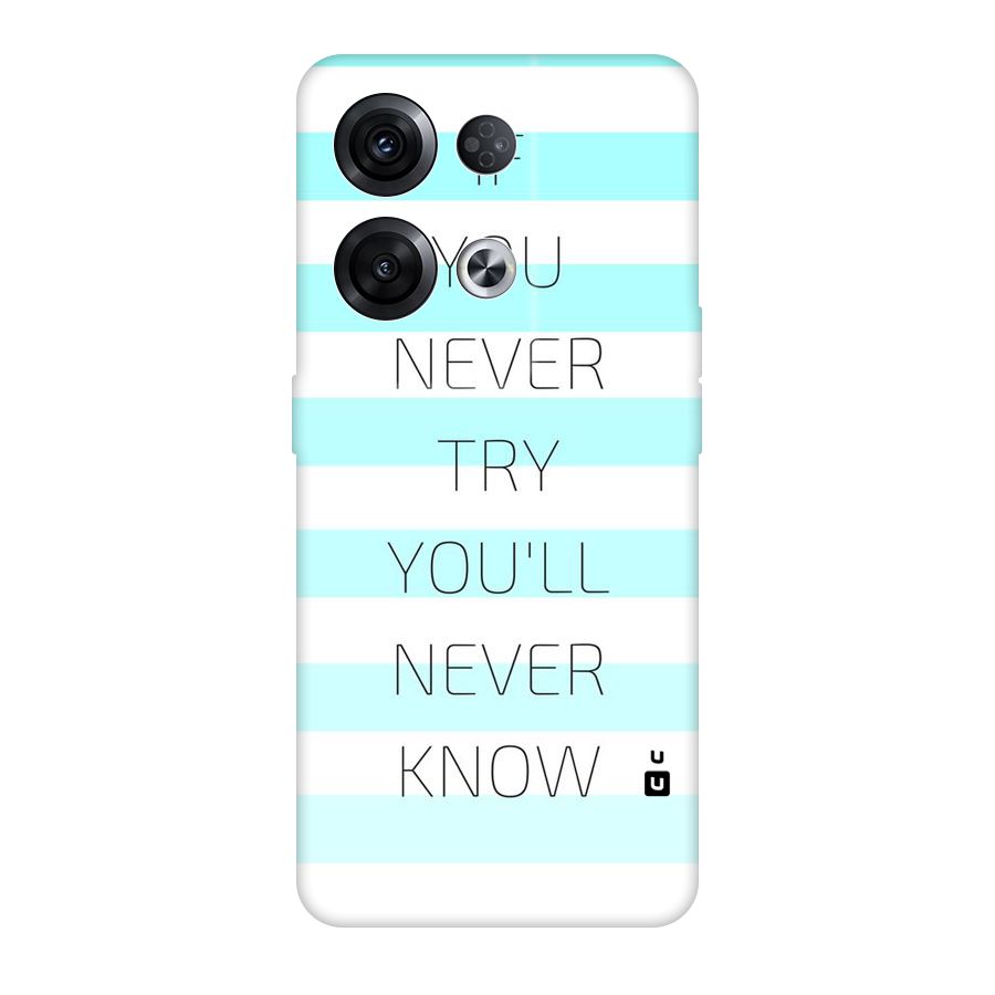 Try Know Original Polycarbonate Back Case for Oppo Reno8 Pro 5G