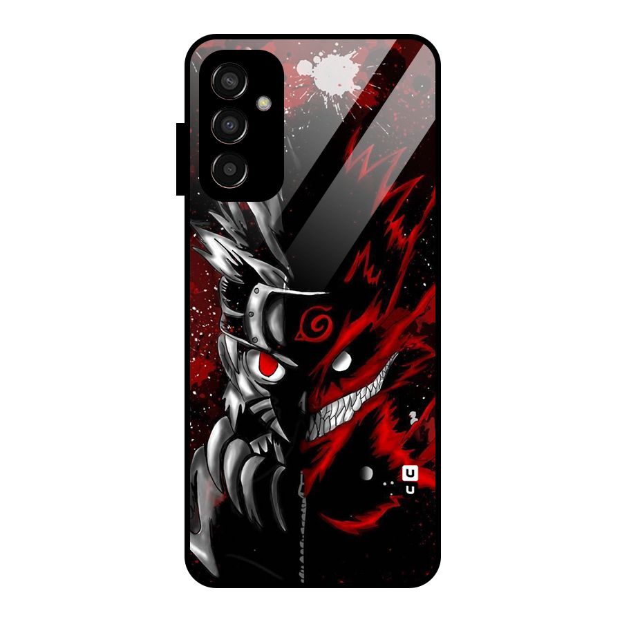 Two Face Naruto Glass Back Case for Galaxy F13