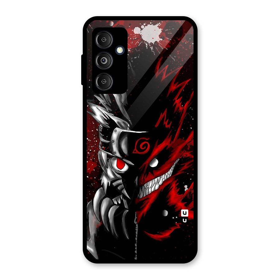 Two Face Naruto Glass Back Case for Galaxy M14 5G