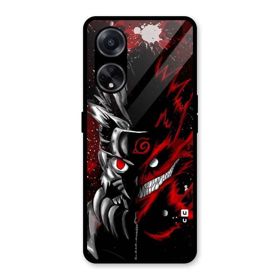 Two Face Naruto Glass Back Case for Oppo F23