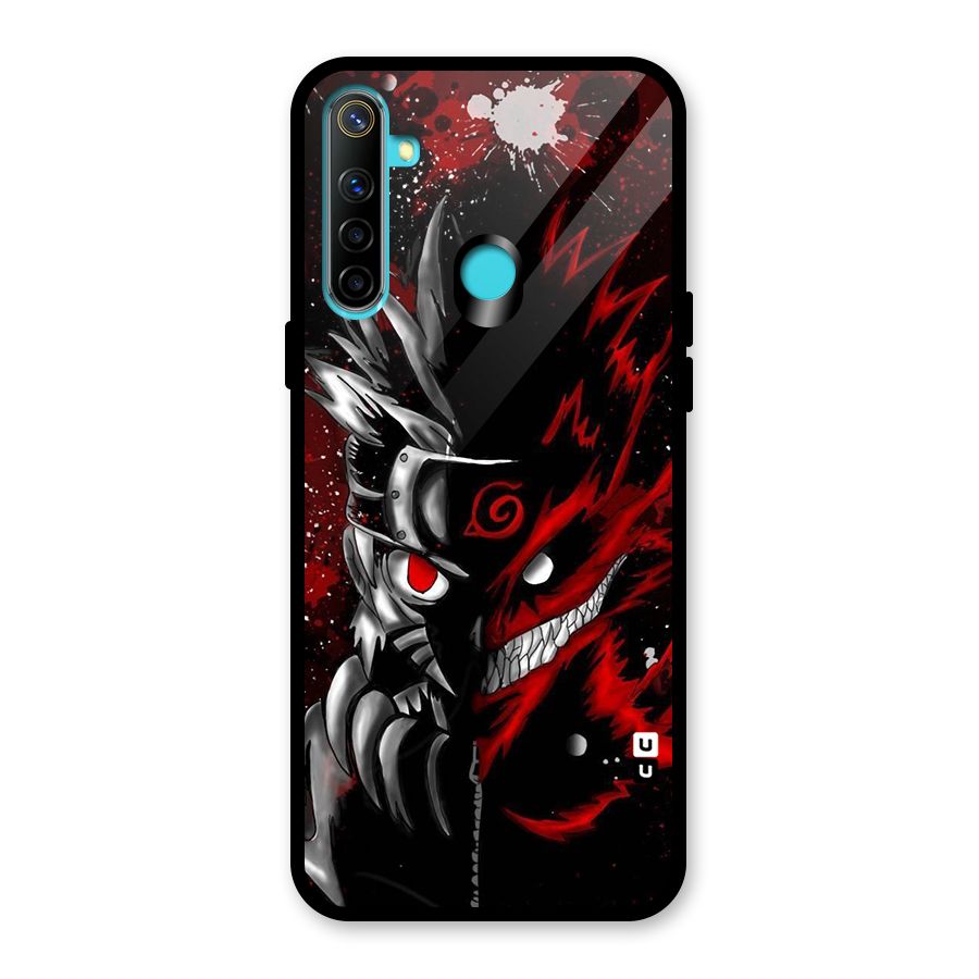 Two Face Naruto Glass Back Case for Realme 5