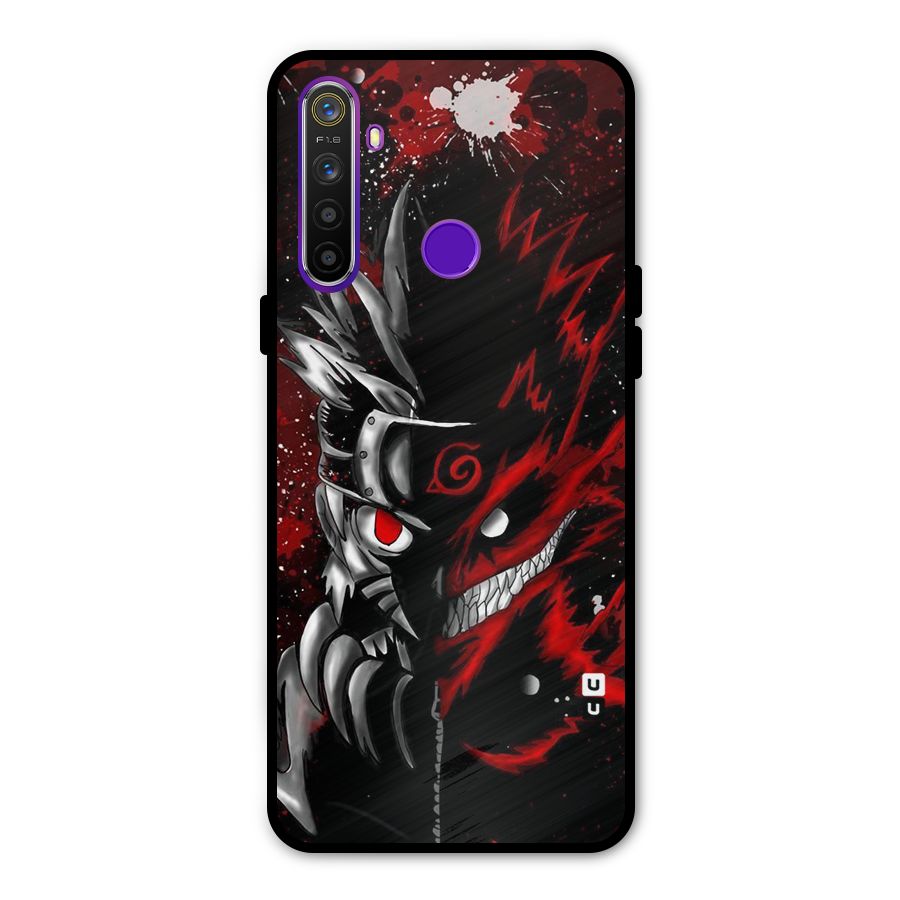 Two Face Naruto Glass Back Case for Realme 5s