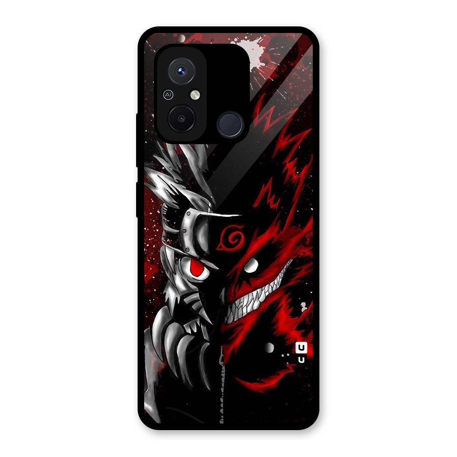 Two Face Naruto Glass Back Case for Redmi 12C