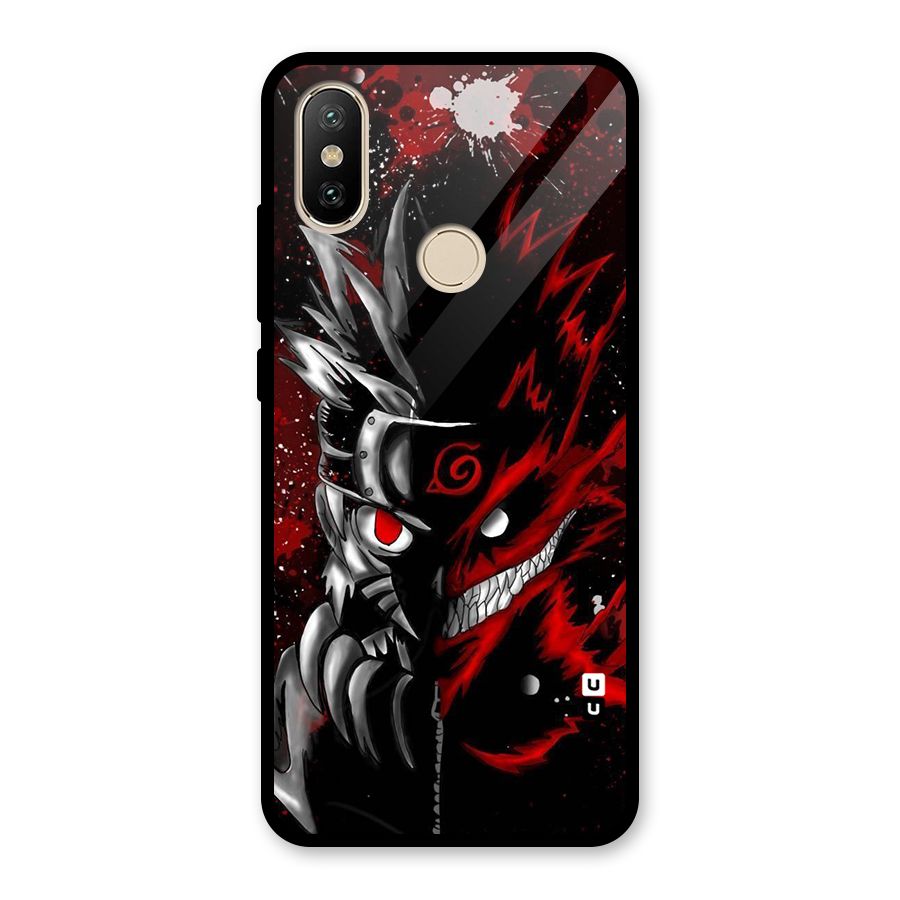 Two Face Naruto Glass Back Case for Redmi A2