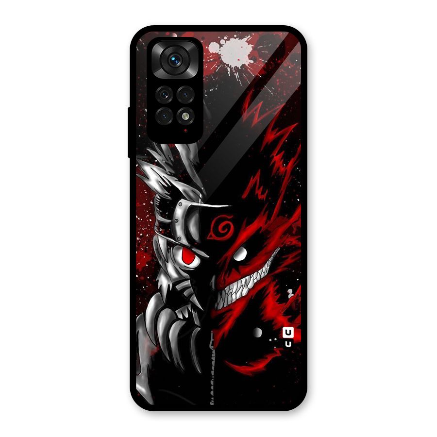 Two Face Naruto Glass Back Case for Redmi Note 11S