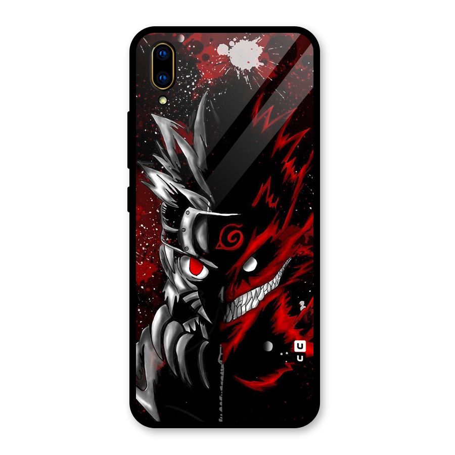 Two Face Naruto Glass Back Case for Vivo V11 Pro