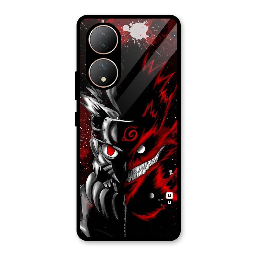 Two Face Naruto Glass Back Case for Vivo Y100A