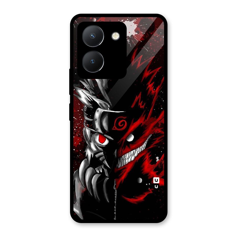 Two Face Naruto Glass Back Case for Vivo Y36