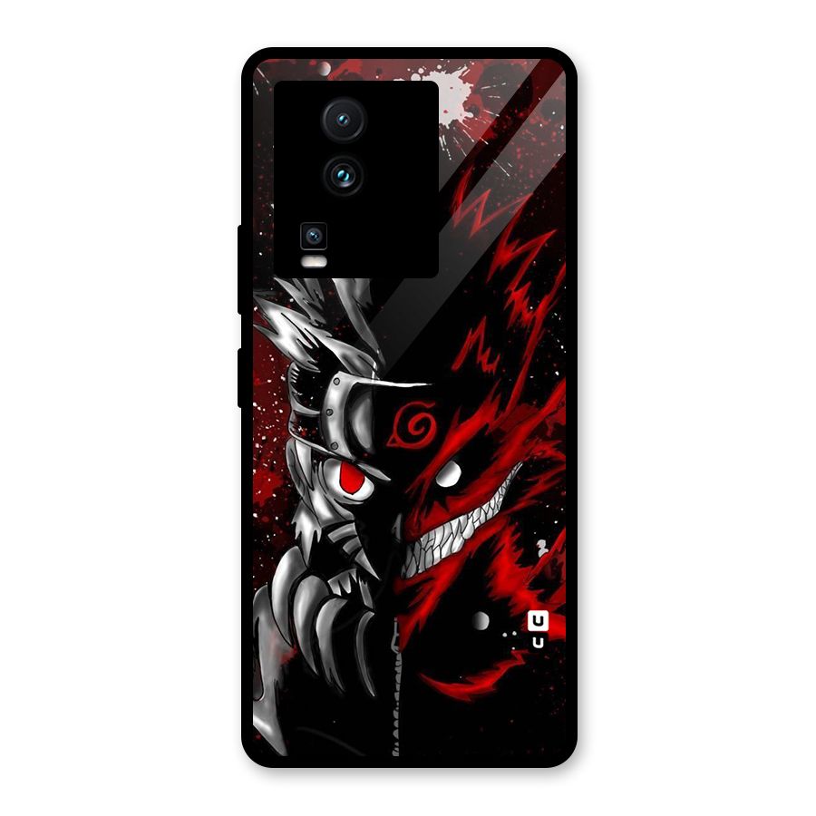 Two Face Naruto Glass Back Case for Vivo iQOO Neo 7