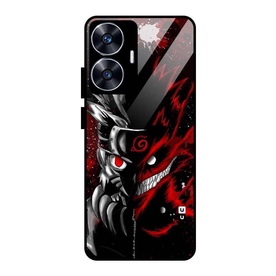 Two Face Naruto Glass Back Case for realme C55