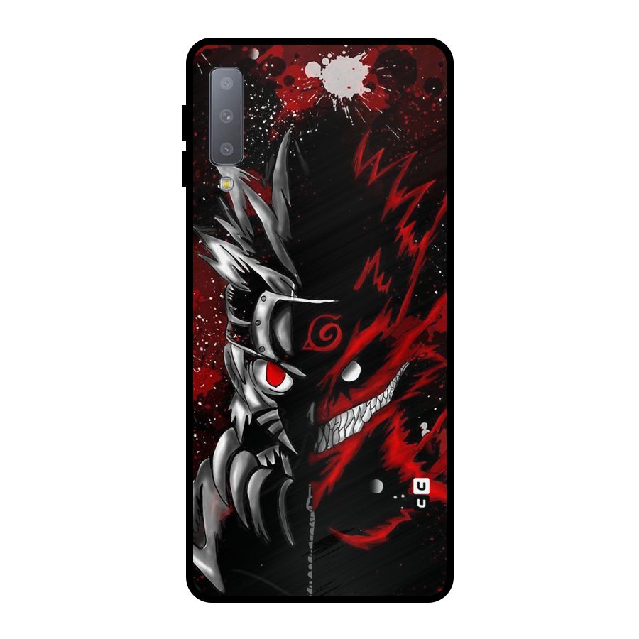 Two Face Naruto Metal Back Case for Galaxy A7 (2018)