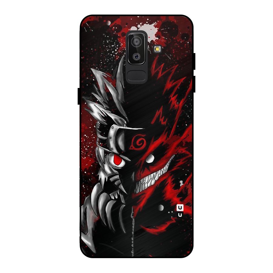Two Face Naruto Metal Back Case for Galaxy J8