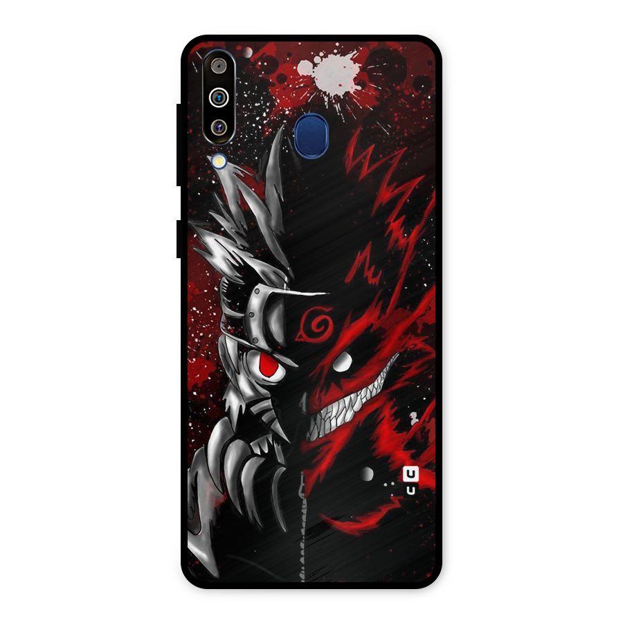 Two Face Naruto Metal Back Case for Galaxy M30