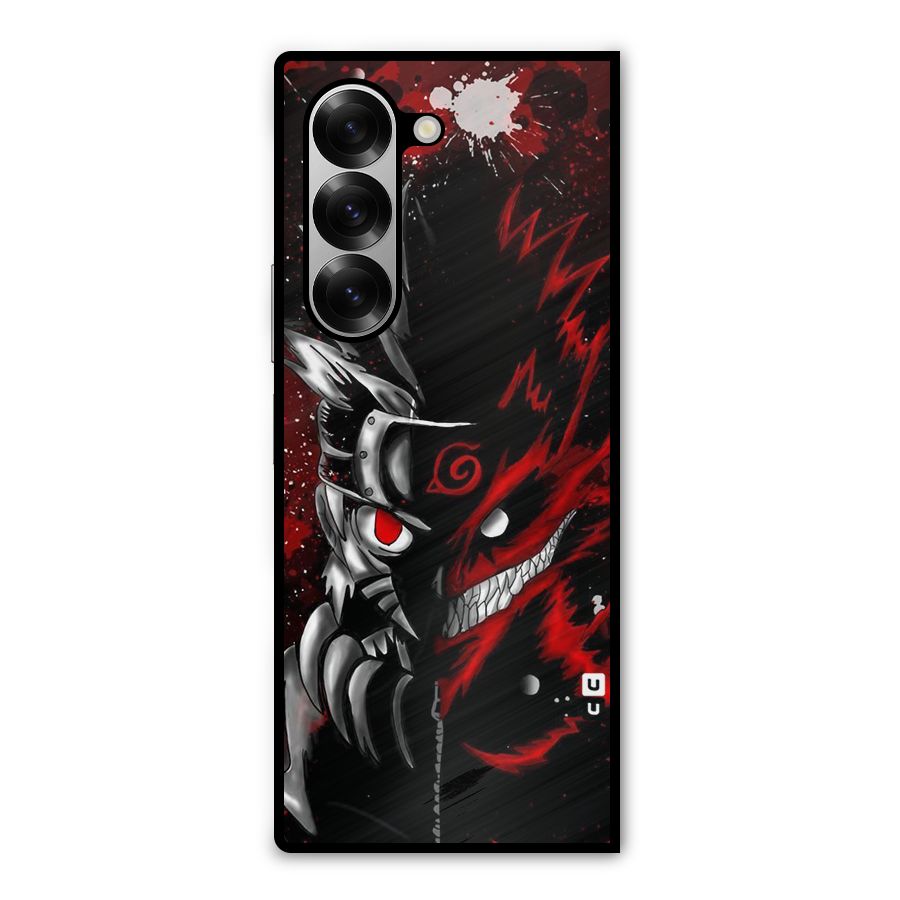 Two Face Naruto Metal Back Case for Galaxy Z Fold6