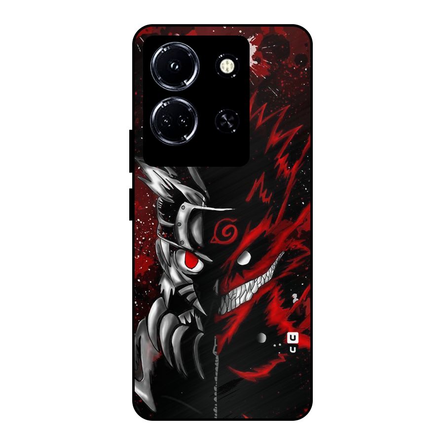 Two Face Naruto Metal Back Case for Infinix Note 30 5G