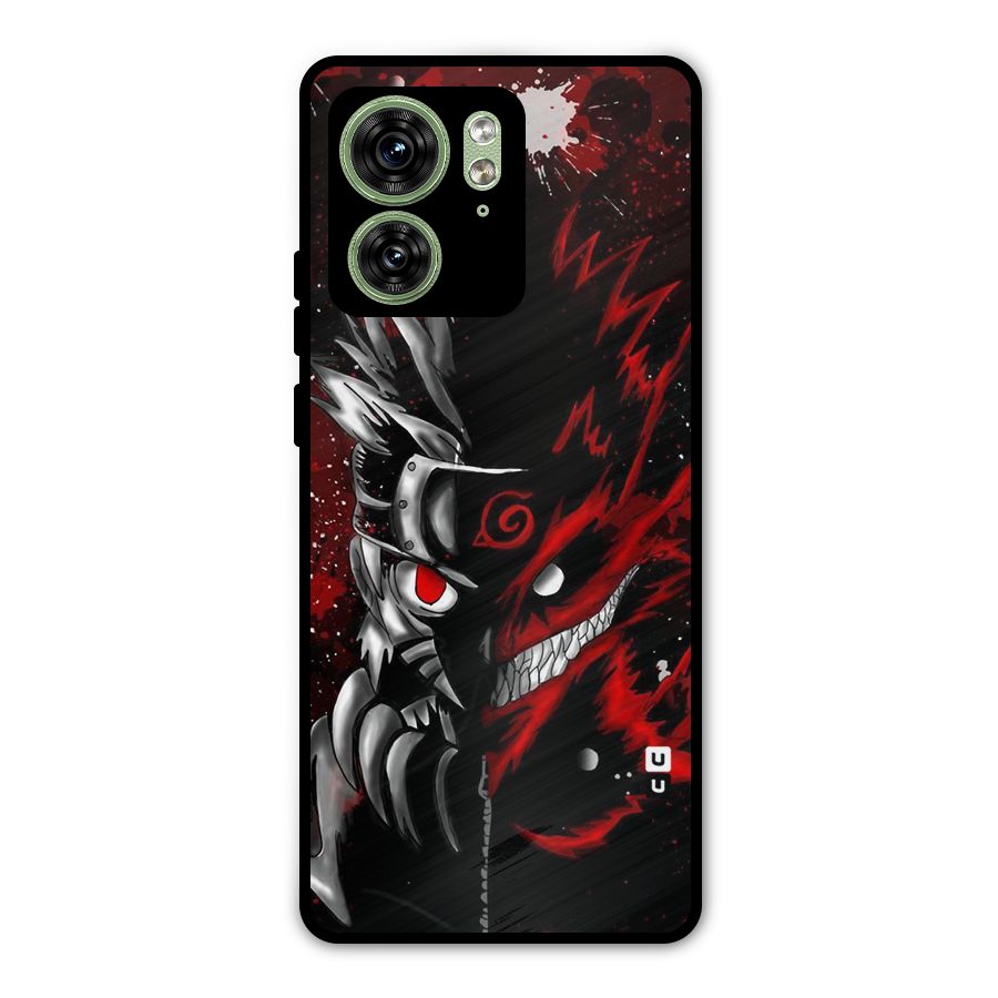 Two Face Naruto Metal Back Case for Motorola Edge 40 5G