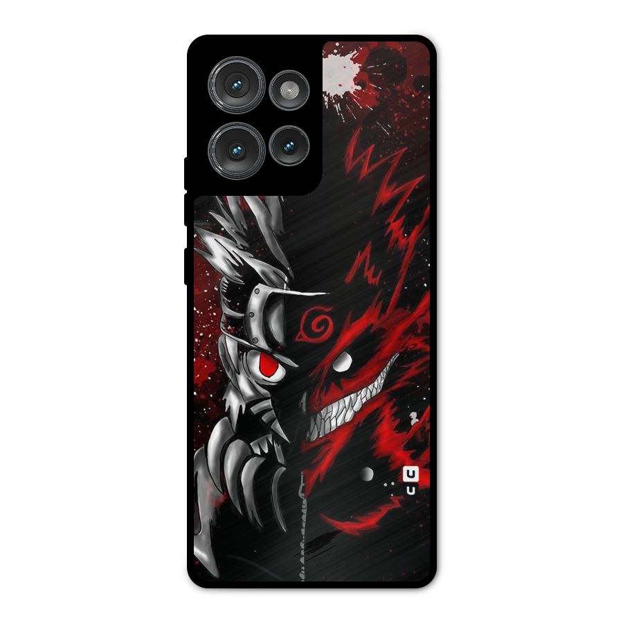 Two Face Naruto Metal Back Case for Motorola Edge 50