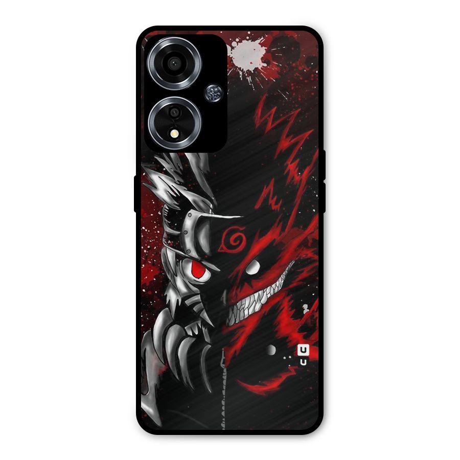 Two Face Naruto Metal Back Case for Oppo A59