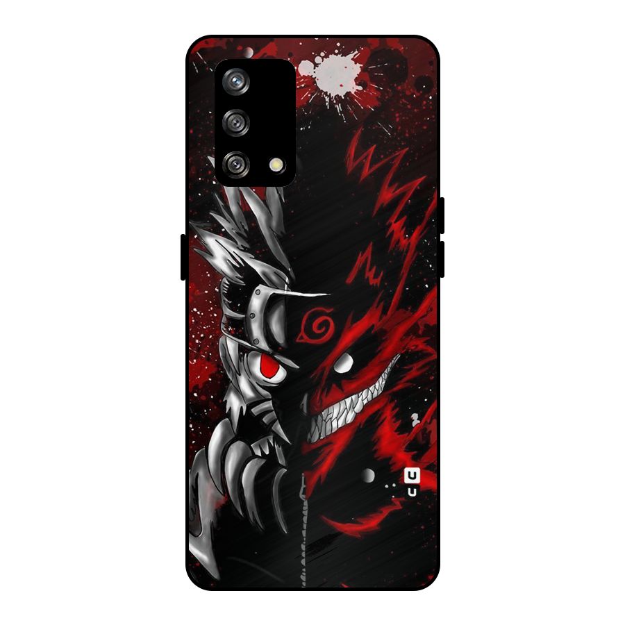 Two Face Naruto Metal Back Case for Oppo F19