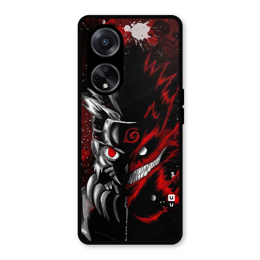 Two Face Naruto Metal Back Case for Oppo F23