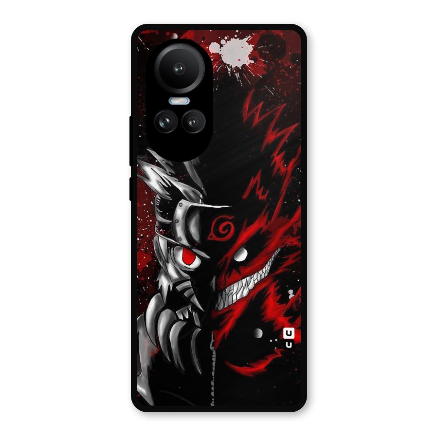 Two Face Naruto Metal Back Case for Oppo Reno10