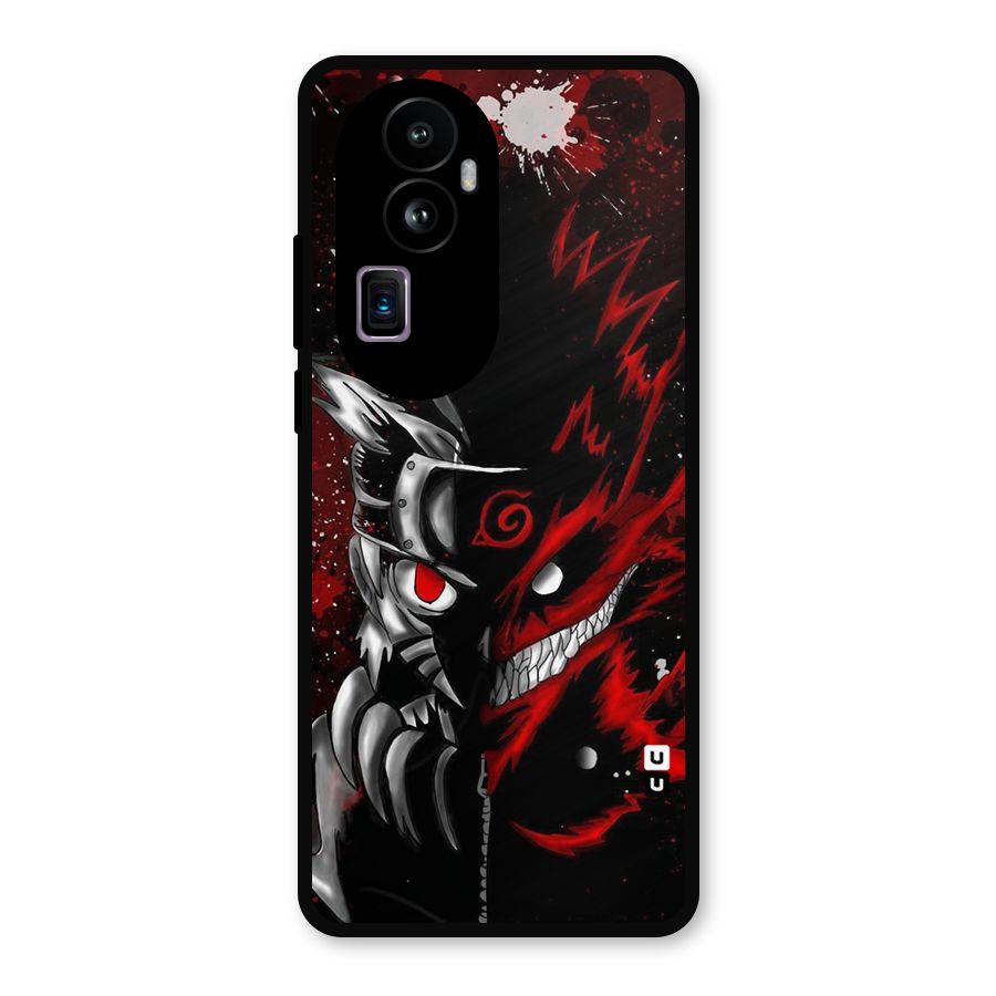 Two Face Naruto Metal Back Case for Oppo Reno10 Pro Plus