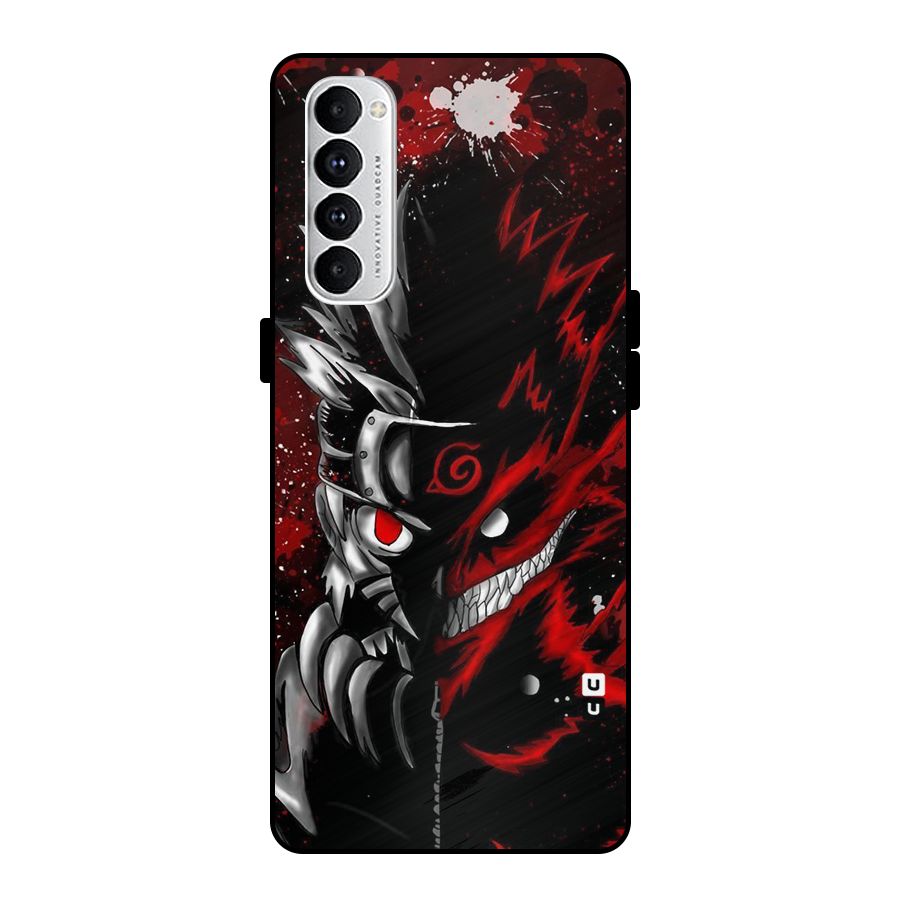 Two Face Naruto Metal Back Case for Oppo Reno4 Pro