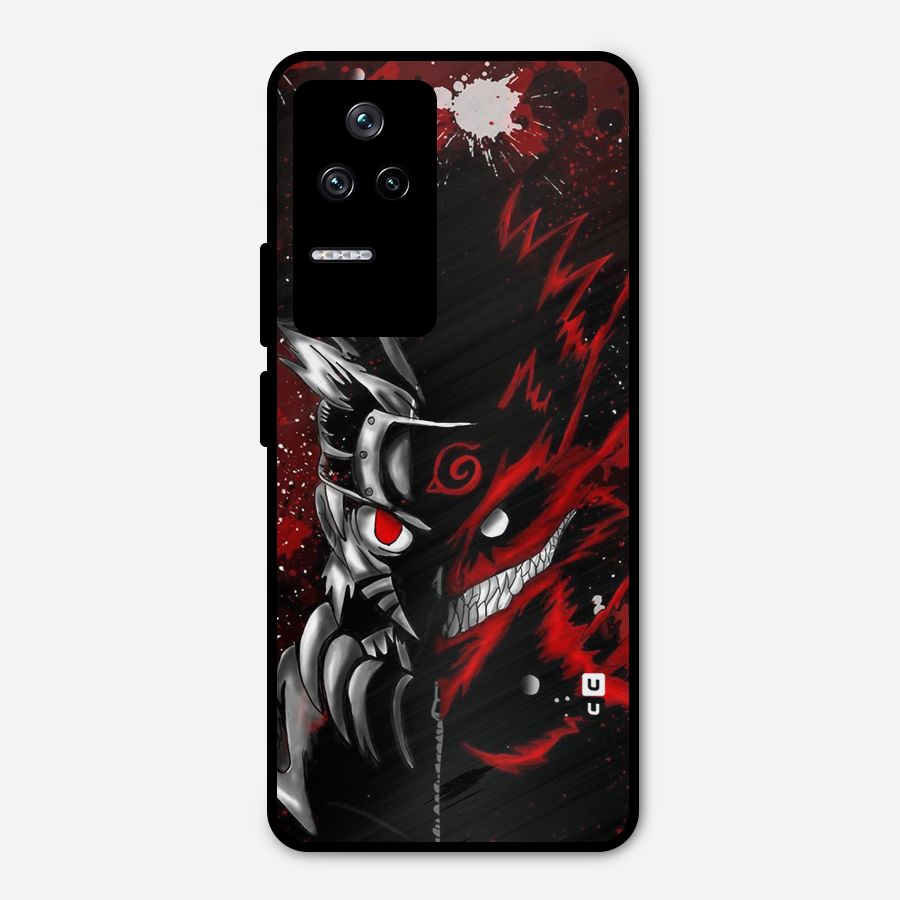 Two Face Naruto Metal Back Case for Poco F4 5G