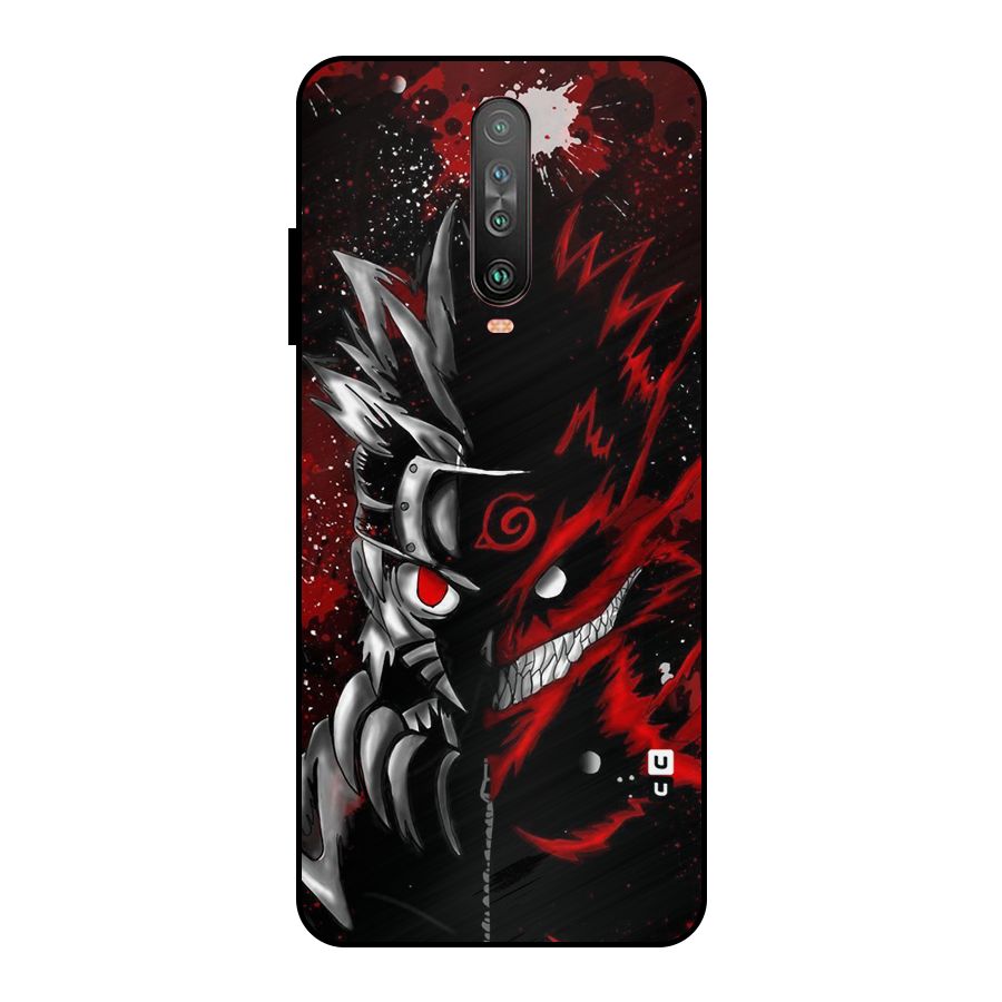 Two Face Naruto Metal Back Case for Poco X2