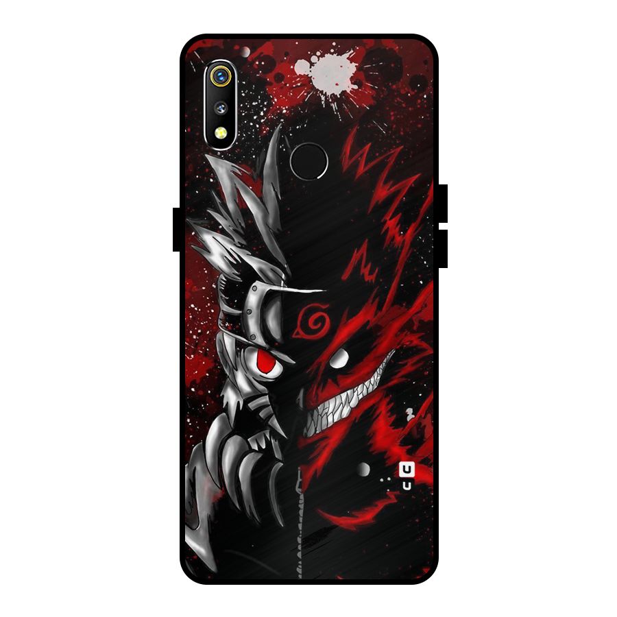 Two Face Naruto Metal Back Case for Realme 3i