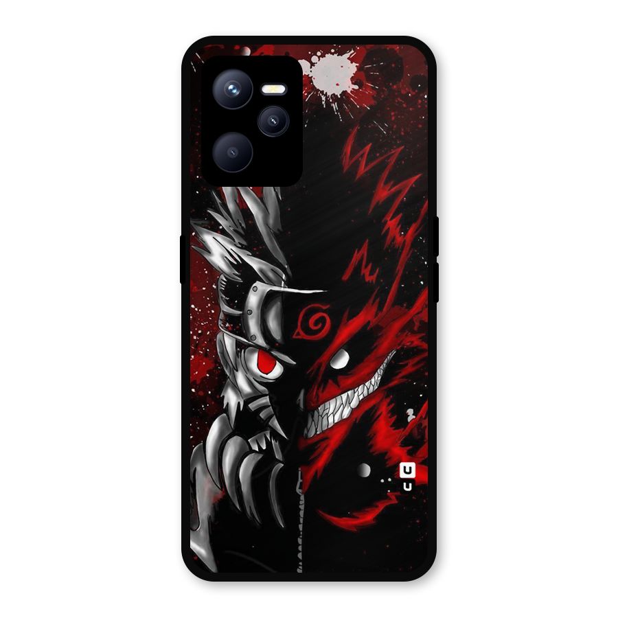 Two Face Naruto Metal Back Case for Realme C35