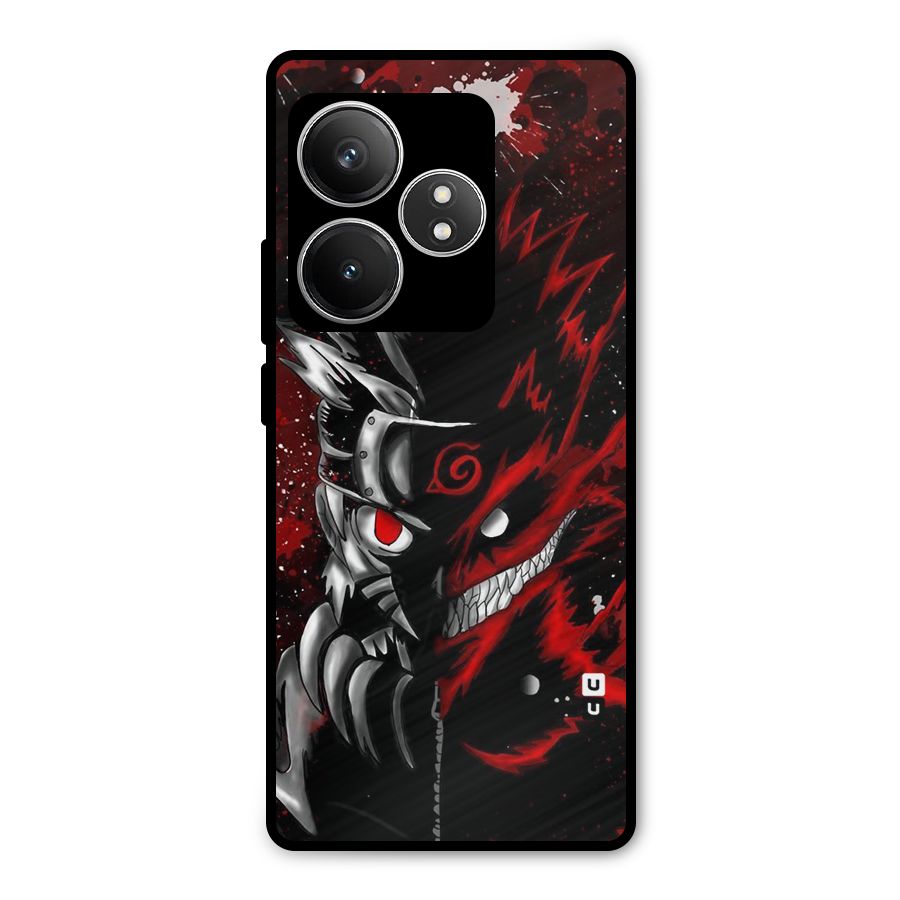 Two Face Naruto Metal Back Case for Realme GT 6T