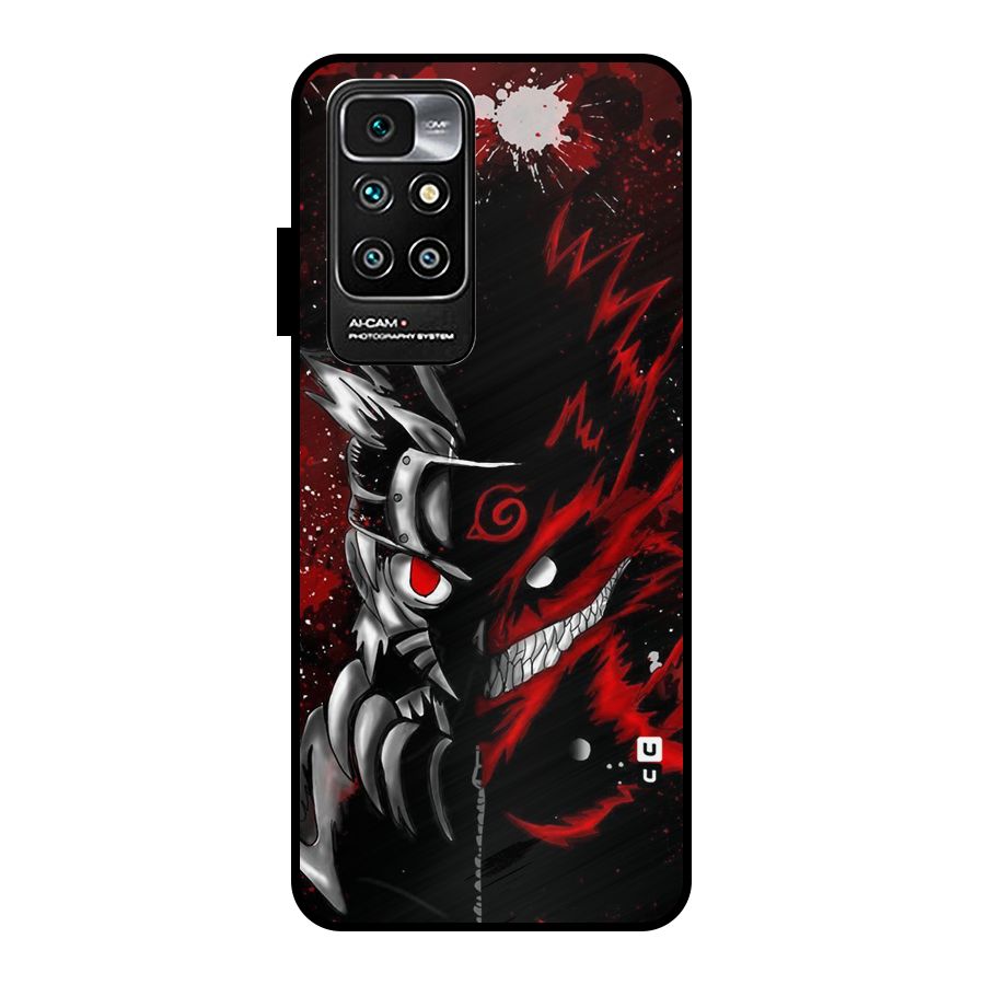 Two Face Naruto Metal Back Case for Redmi 10 Prime