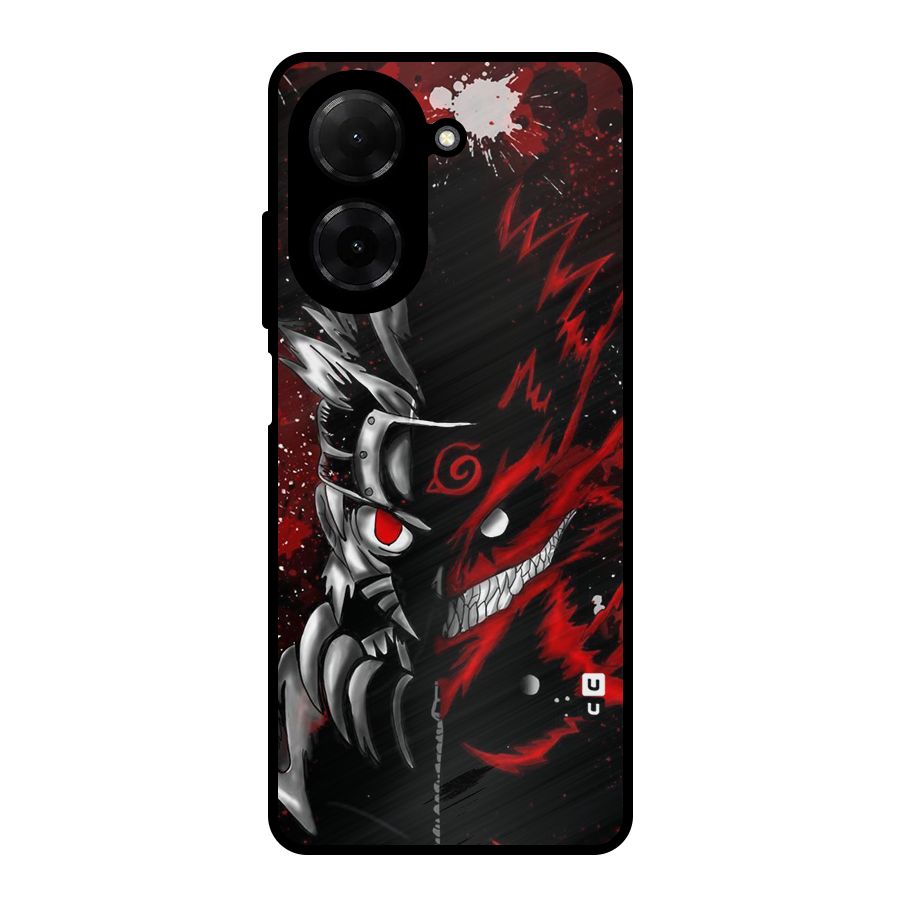 Two Face Naruto Metal Back Case for Redmi A5 4G