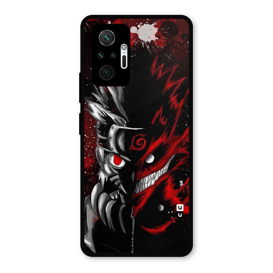Two Face Naruto Metal Back Case for Redmi Note 10 Pro